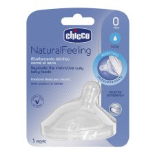  Chicco NaturalFeeling 1 db ferde etetőcumi normál folyású etetőcumi