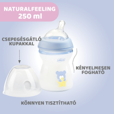 Chicco NaturalFeeling 250 ml cumisüveg közepes folyású cumi cumisüveg