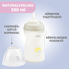 Chicco NaturalFeeling 330 ml cumisüveg gyors folyású cumisüveg