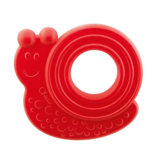 CHICCO Rágóka Eco+ Molly csiga piros 3h+ csörgő