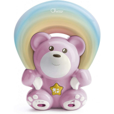 Chicco Rainbow Bear - Szivárvány maci zene-fény projektor 0h + rózsaszín éjjeli fény