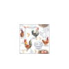  Chicken Farm papírszalvéta 25x25cm, 20db-os