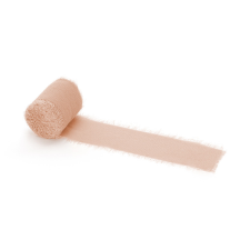  Chiffon ribbon, salmon, 40mm/5m (1 pkt / 3 pc.) dekorációs kellék
