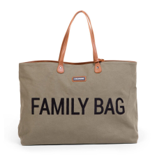 Childhome - "Family Bag" Vászontáska - Khaki babasapka, sál
