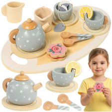  Children's tea set gray Kruzzel 26394 konyhakészlet