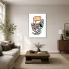  Chill koponya napszemüveggel illusztráció vászonkép