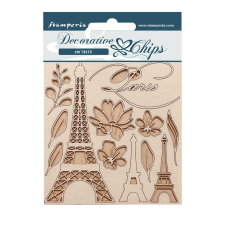 Chipboard cm 14x14 - Create Happiness Oh lá lá Tour Eiffel dekorációs kellék