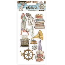  Chipboard cm 15x30 - Lady Vagabond életstílus elemek dekorációs kellék