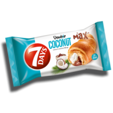 Chipita Hungary Kft 7DAYS Double Croissant kakaó-kókusz ízű 80 g csokoládé és édesség
