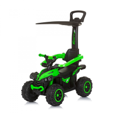 Chipolino ATV bébitaxi tolókarral és kupolával - green lábbal hajtható járgány