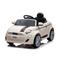 Chipolino Fiat 500 elektromos autó - white lábbal hajtható járgány