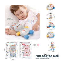 Chipolino Nyugtató nyuszi figura zenével és fénnyel, halvány rózsaszín puzzle, kirakós