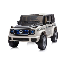Chipolino SUV Mercedes Benz EQG elektromos autó bőr üléssel - white elektromos járgány