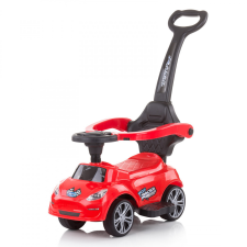 Chipolino Turbo bébitaxi tolókarral - red lábbal hajtható járgány