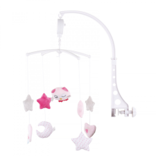 Chipolino Zenélő forgó - Pink chicken bébijáték kiságyra