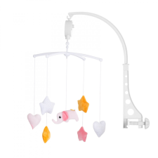 Chipolino Zenélő forgó - Pink elephant bébijáték kiságyra