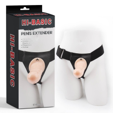 Chisa Novelties Penis Extender - felcsatolható, élethű dildó hámmal - 19 cm (testszínű) műpénisz, dildó