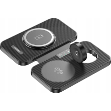 CHOETECH 3-in-1 MagSafe Wireless Charger Black (6932112105691) mobiltelefon kellék