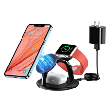 CHOETECH T587-F vezeték nélküli töltőállvány fekete (T587-F) mobiltelefon kellék