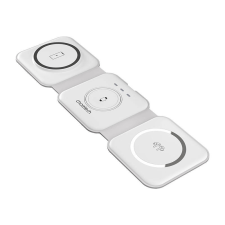 CHOETECH T588-F 3in1 Magnetic Wireless Charger 15W (white) mobiltelefon kellék