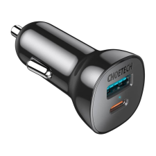 CHOETECH TC0005-V3 QC3.0+PD20W autós töltő fekete (TC0005-V3) mobiltelefon kellék