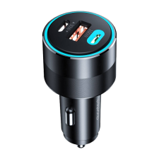 CHOETECH TC0011 car charger 130W 2x USB C 1x USB A (black) mobiltelefon kellék