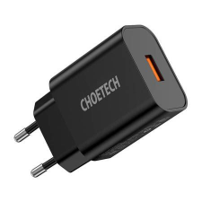 CHOETECH USB-A hálózati töltő fekete (Q5003) mobiltelefon kellék