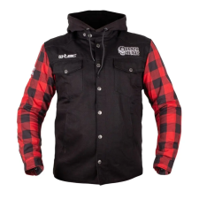  Chopper dzseki W-TEC Black Heart Ruffster M fekete-piros motoros kabát