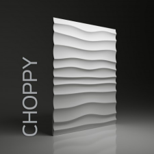 Choppy gipsz falpanel grafika, keretezett kép