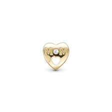 Christina charm: arany anya szív - 4mm karkötő