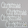  Christmas felirat fehér 15cm 4db-os