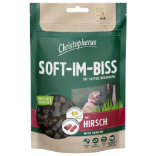 Christopherus Dog Jutalomfalat Grain Free Soft-Im-Biss Szarvas 125g jutalomfalat kutyáknak
