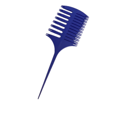  Chromwell Melír fésű váltott fogú fűzött NN-15 kék fésű