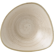 Churchill A CHURCHILL »Stonecast« »Nutmeg Cream« mély tányér, háromszög alakú, átmérő: 235 mm tányér és evőeszköz