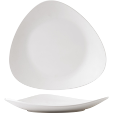 Churchill »Buffet« »Melamine« »Lotus« lapos tányér, hossza: 350 mm, fehér tányér és evőeszköz