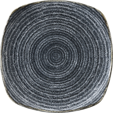 Churchill »Homespun« »Charcoal Black« lapos tányér, négyzet alakú, hossza: 215 mm tányér és evőeszköz