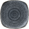 Churchill »Homespun« »Charcoal Black« lapos tányér, négyzet alakú, hossza: 255 mm