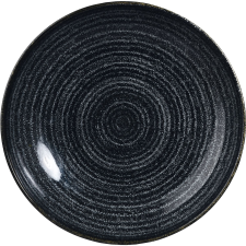 Churchill »Homespun« »Charcoal Black« Mély tányér, coup, ø: 182 mm tányér és evőeszköz