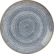 Churchill »Homespun« »Slate Blue« lapos tányér, coup, Ø: 165 mm tányér és evőeszköz