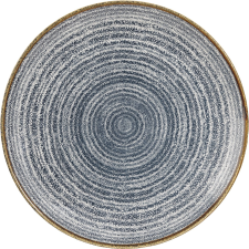 Churchill »Homespun« »Slate Blue« lapos tányér, coup, Ø: 288 mm tányér és evőeszköz