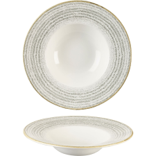 Churchill »Homespun« »Stone Grey« mély tányér, Fahne, ø: 240 mm tányér és evőeszköz