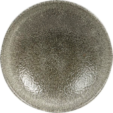 Churchill Mélytányér, Churchill Raku Quartz Black, 18,2 cm tányér és evőeszköz