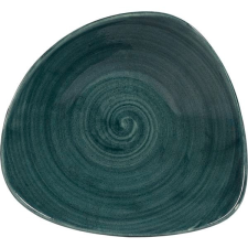 Churchill Mélytányér, Churchill Stonecast Rustical teal, 23,5 cm, háromszögalakú tányér és evőeszköz