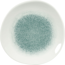 Churchill »Raku« »Jade green« lapos tányér, organikus, Ø: 210 mm tányér és evőeszköz