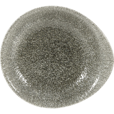 Churchill »Raku« »Quartz Black« mélytányér, coup, hossza: 185 mm, szélessége: 168 mm tányér és evőeszköz