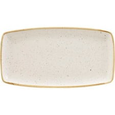 Churchill Sekély tányér, Churchill Stonecast Barley White, 35x18,5 cm tányér és evőeszköz
