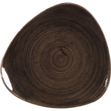 Churchill Sekély tányér, Churchill Stonecast Iron Black, 31,1 cm, háromszögalakú tányér és evőeszköz