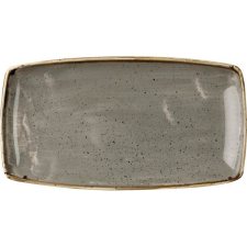 Churchill Sekély tányér, Churchill Stonecast Peppercorn Grey 29,5x15 cm tányér és evőeszköz