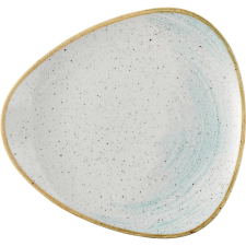 Churchill »Stonecast« »Accents Duck Egg Blue« lapos tányér, háromszög, ø: 265 mm tányér és evőeszköz