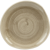 Churchill »Stonecast« »Antique Taupe« lapos tányér, organikus, ø: 186 mm
